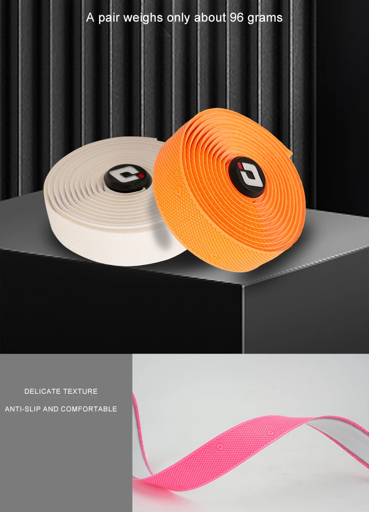 Odi Rennrad Bar Tape ultraleichte Fahrrad Lenker riemen hohe Zähigkeit pu/eva Diamant Textur Anti-Rutsch-Griff Gürtels tange Wrap – Detail 11