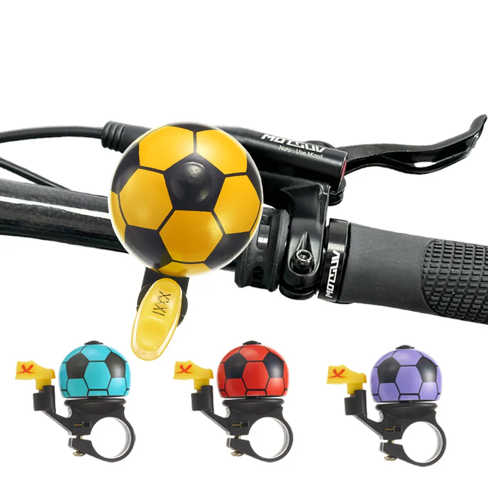 VXM Bicycle Bell Loud Mini Cartoon Football Road Cycling MTB Bike Aluminum Bell Ring Safety Football Bell Ring Horn Handlebar