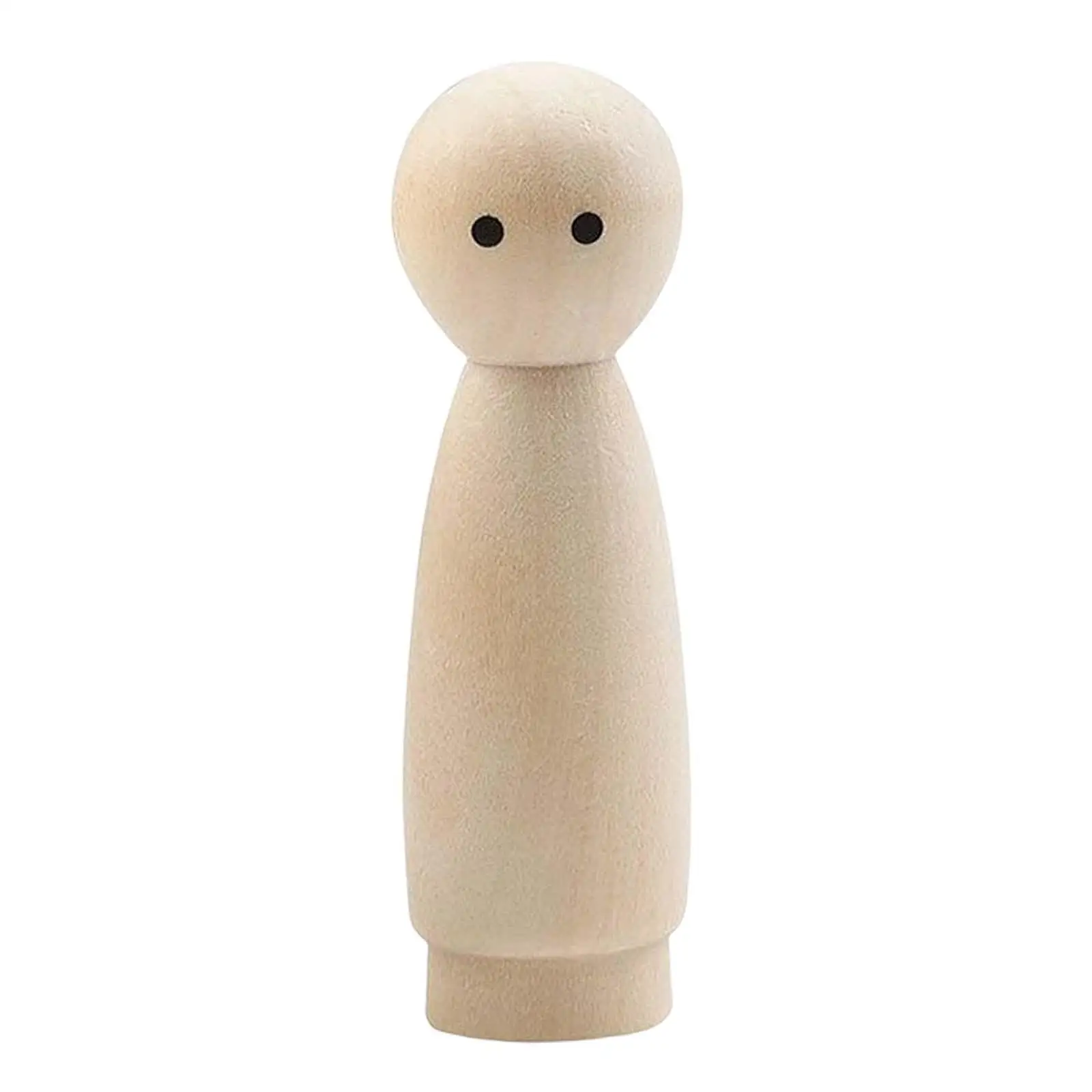 Figurines en bois vierges à surface lisse pour décoration de bureau, 2 à 4 paquets