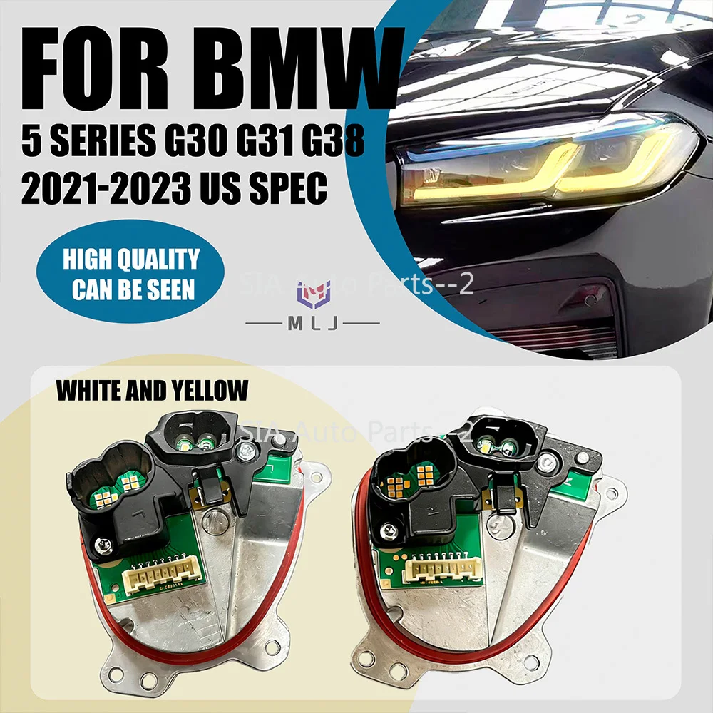

23508301 23508302 FOR 2021-2023 BMW 5 Series G30 G31 G38 Car Angel Eyes Module Daytime Running Light Source White And Yellow US
