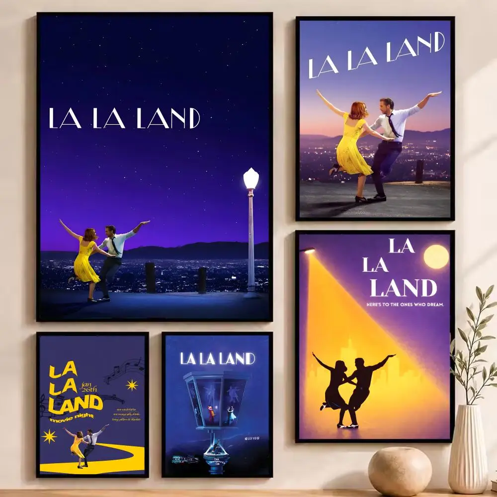 Movie L-La La Land Painting Calligraphy Durable Painting Canvas Poster Wall Hanging Home Interior Decoration Art Mural Gift