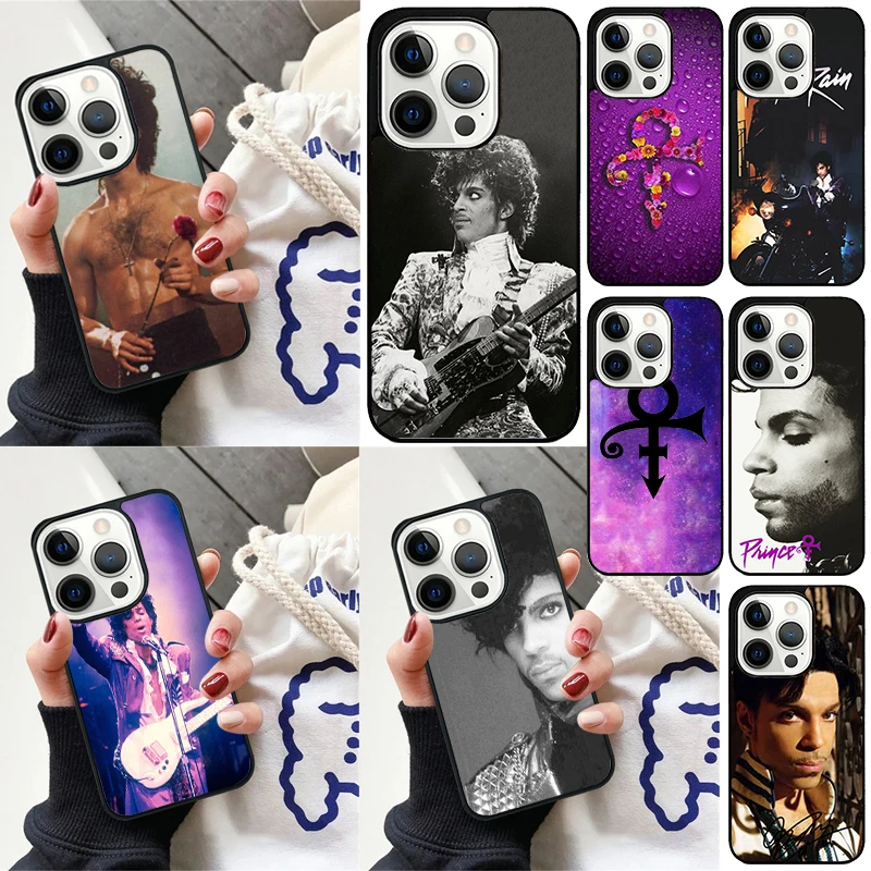 Pop singer Prince Rogers Nelson Design Cover For iPhone 16 13 14 15 Pro Max 12 Mini 11 15 Pro Max 7 8 Plus Max SE Phone Case