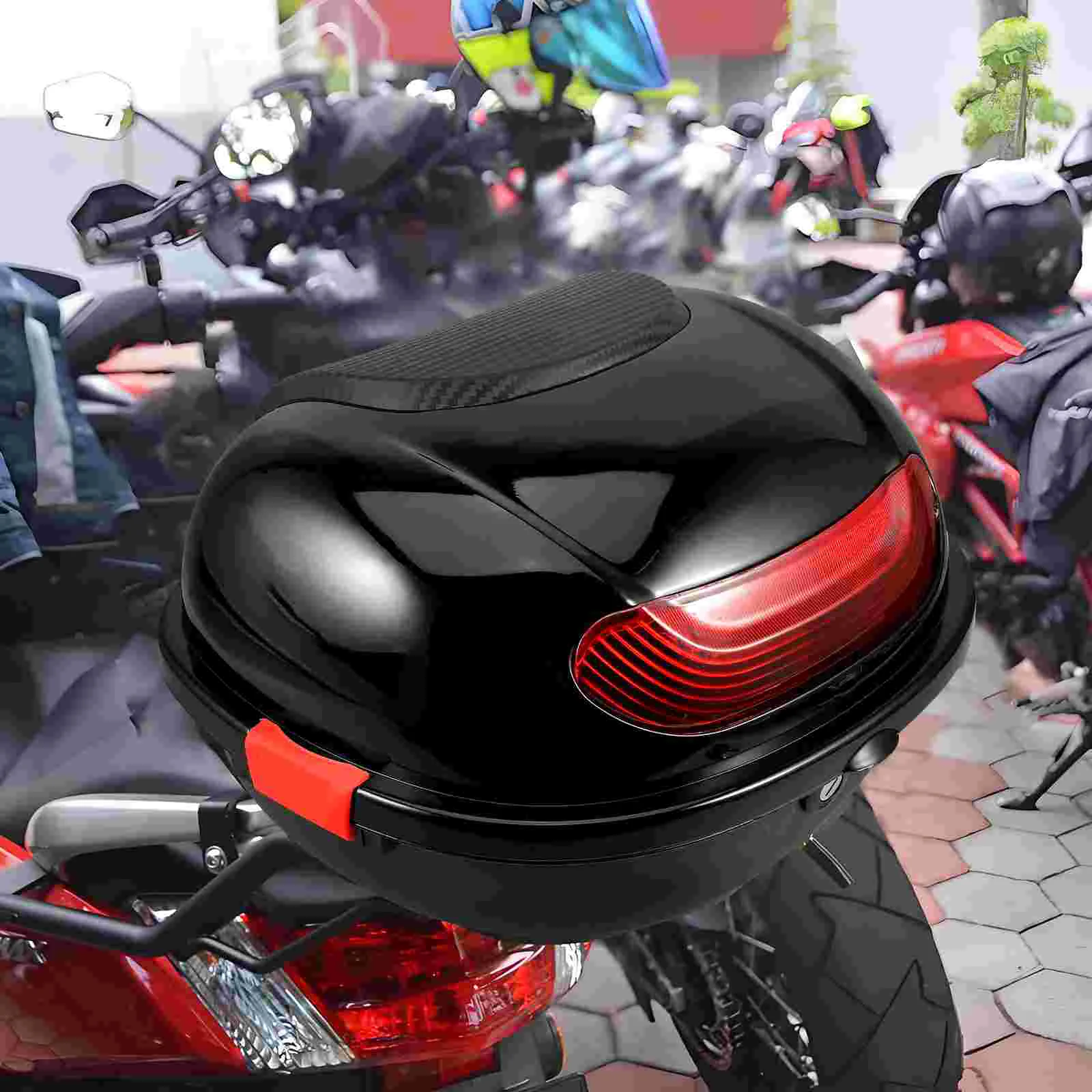 Motorcycle Trunk Top Case Universal Backrest Rear Wheel Accessories Luggage Tail Storage Tool Bottom