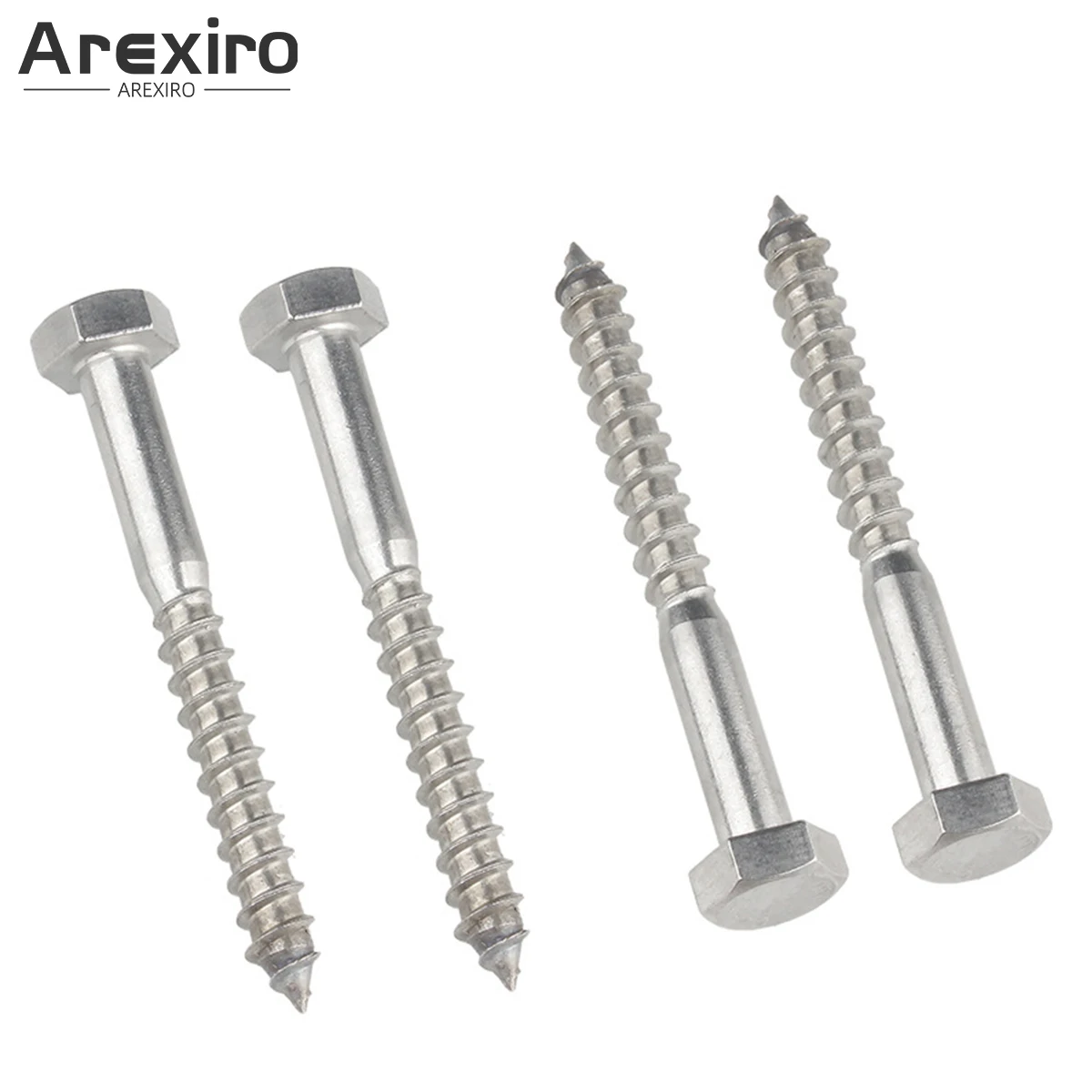 

10Pcs 304 Stainless Steel External Hexagonal Self Tapping Screw for Fixing Timber to Masonry