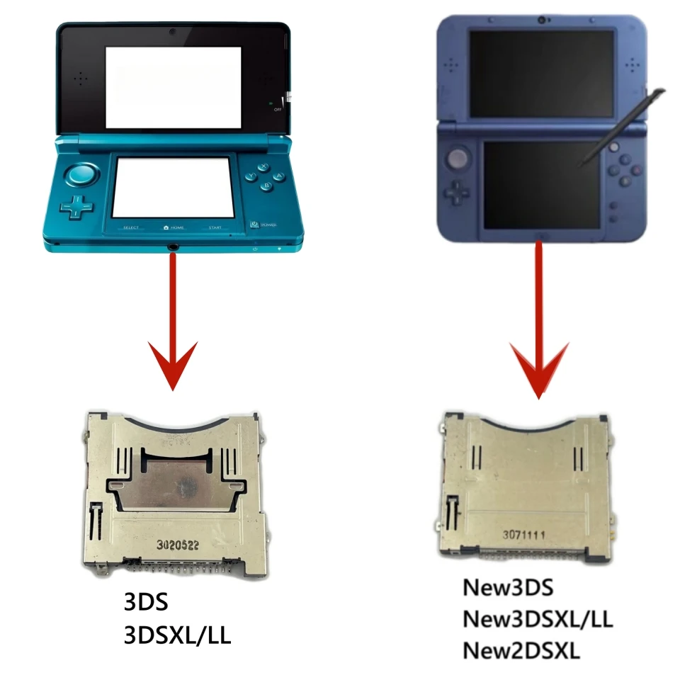 Original Used Console Game Socket  For 3DS/3DSXL Replacement