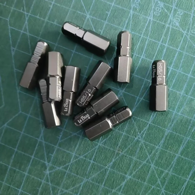 50pcs Hex Screwdriver Bit Allen bit British L25mm Magnetic S2 1/4