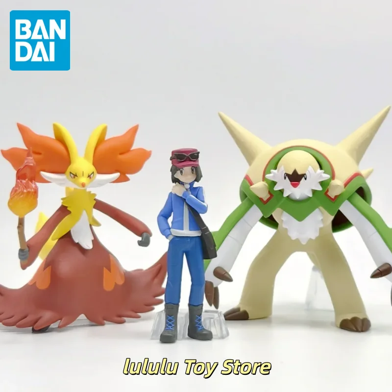 

Оригинальная фигурка Bandai Shokugan Anime Pokemon Scale World Calme Mahoxy Brigarron Pocket Monsters, изысканная модель-украшение