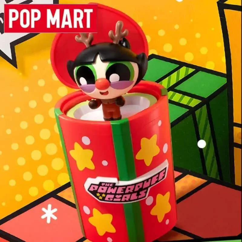 POP MART De Powerpuff Girls Party Surprise Series Blind Box Guess Bag Speelgoed Poppen Mystery Box Leuke Anime Figuur Desktop Ornament