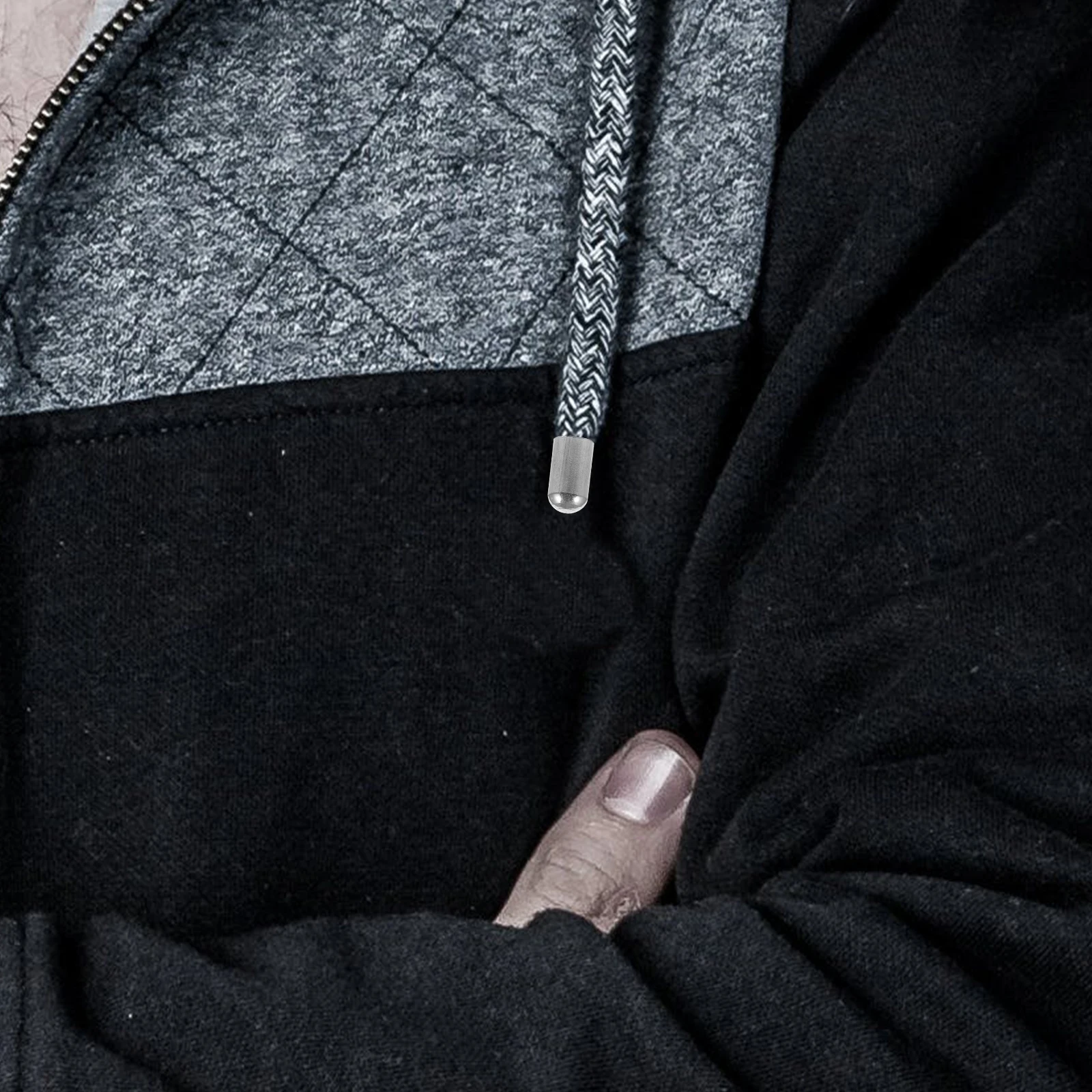 

30pcs Stainless Steel Bucket Rope Hat Snake Head Round Cap 9x5 Hole 4mm Cord End Stopper Bracelet Necklace Findings Jewelry