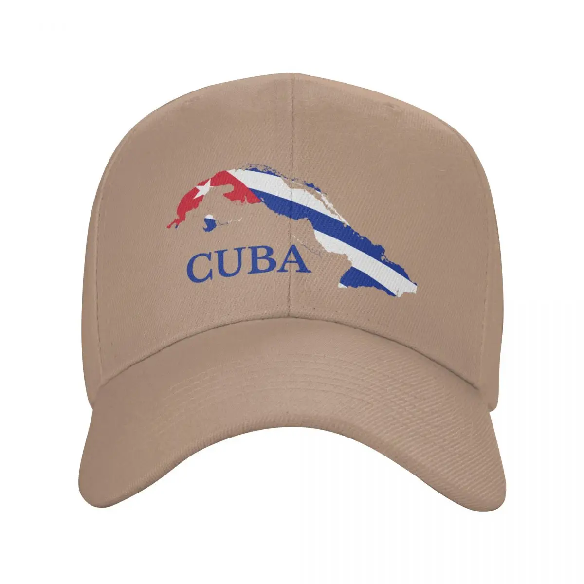 

Custom Cuban Cuba Map Flag Baseball Cap Sun Protection Men Women's Adjustable Dad Hat Summer Hats