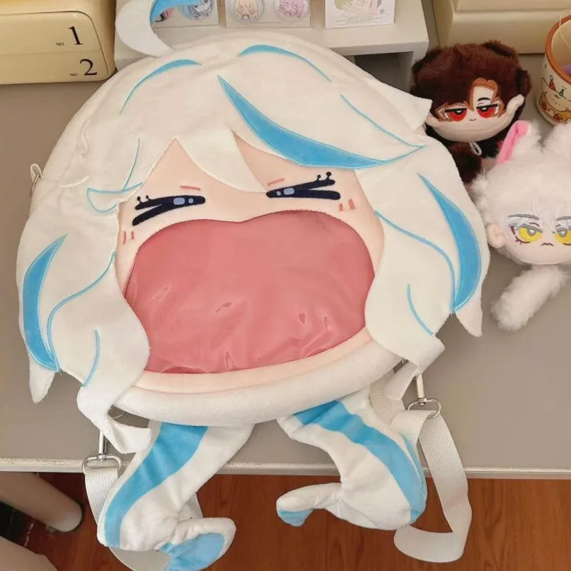 

Focalors Wriothesley ItaBag Genshin Impact Neuvillette Big Mouth ItaBags Game Surrounding Cute Shoulder Crossbody Backpacks New