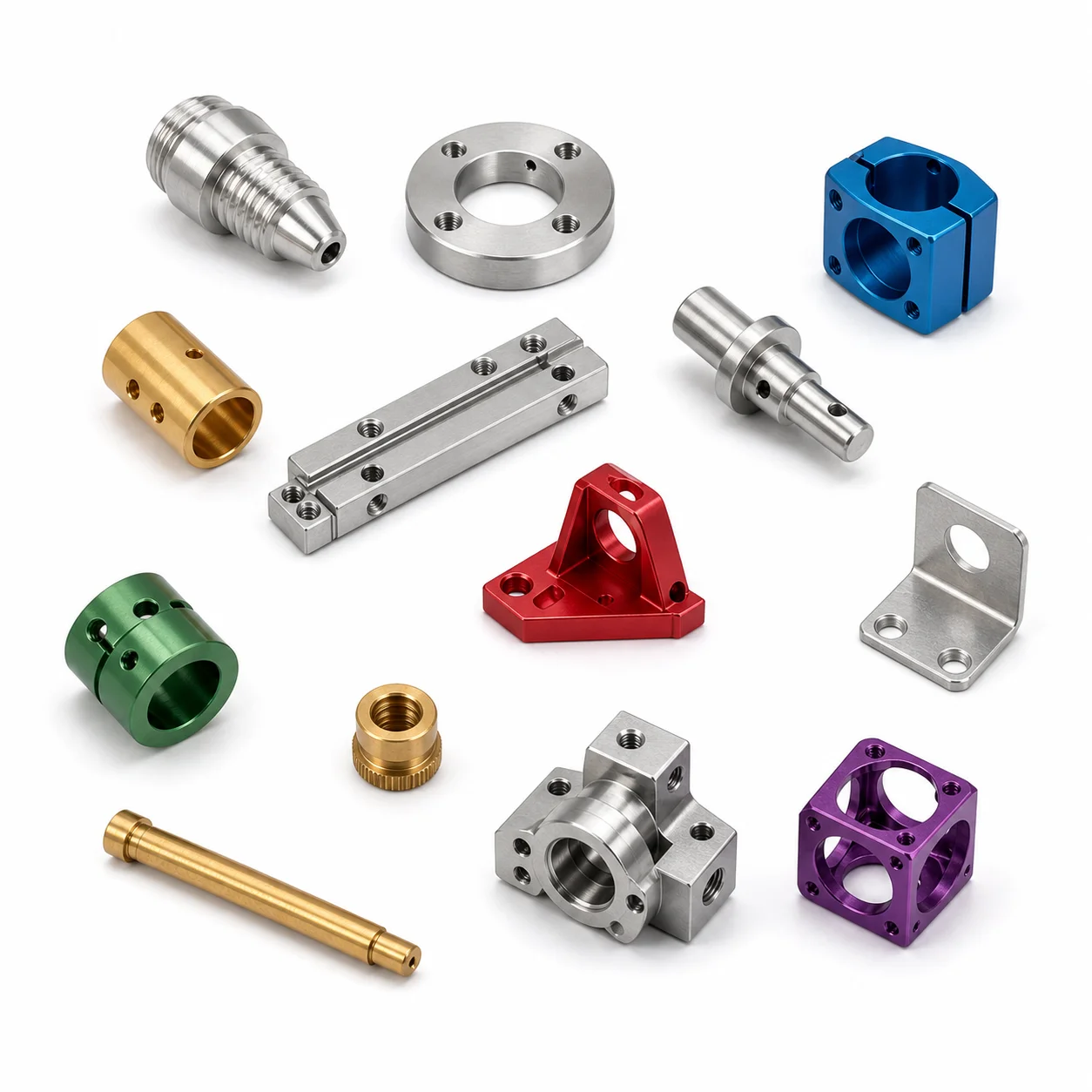 CNC Custom Aluminum 6061 7075 Stainless Steel Turning Milling Parts Sandblasted Surface Finishing Rapid Prototyping MOQ 1pc