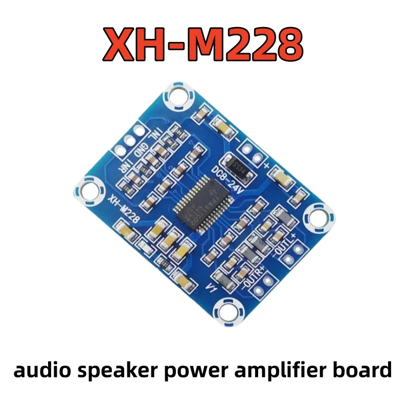 XH-M228 ultra-thin digital amplifier board, audio speaker power amplifier board, TPA3110 dual channel 2 * 15W