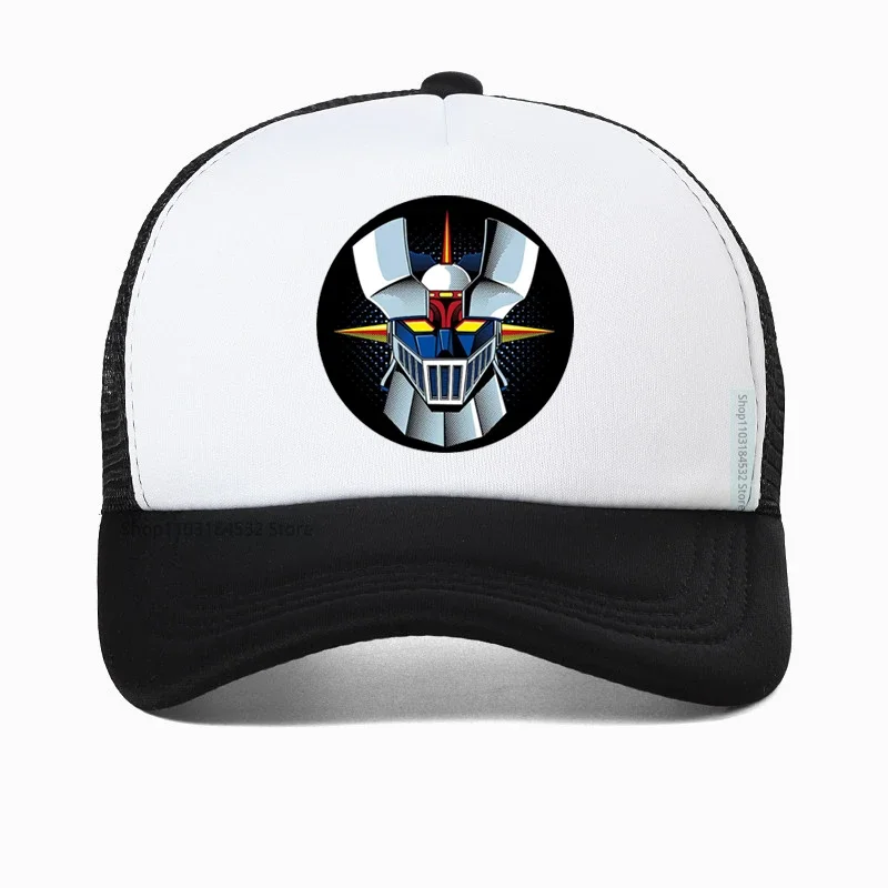 

man summer Dad hat Anime Mazinger Z baseball cap Für Männer Design Kurzarm Mode Benutzerdefinierte Plus Cartoon Camiseta hats