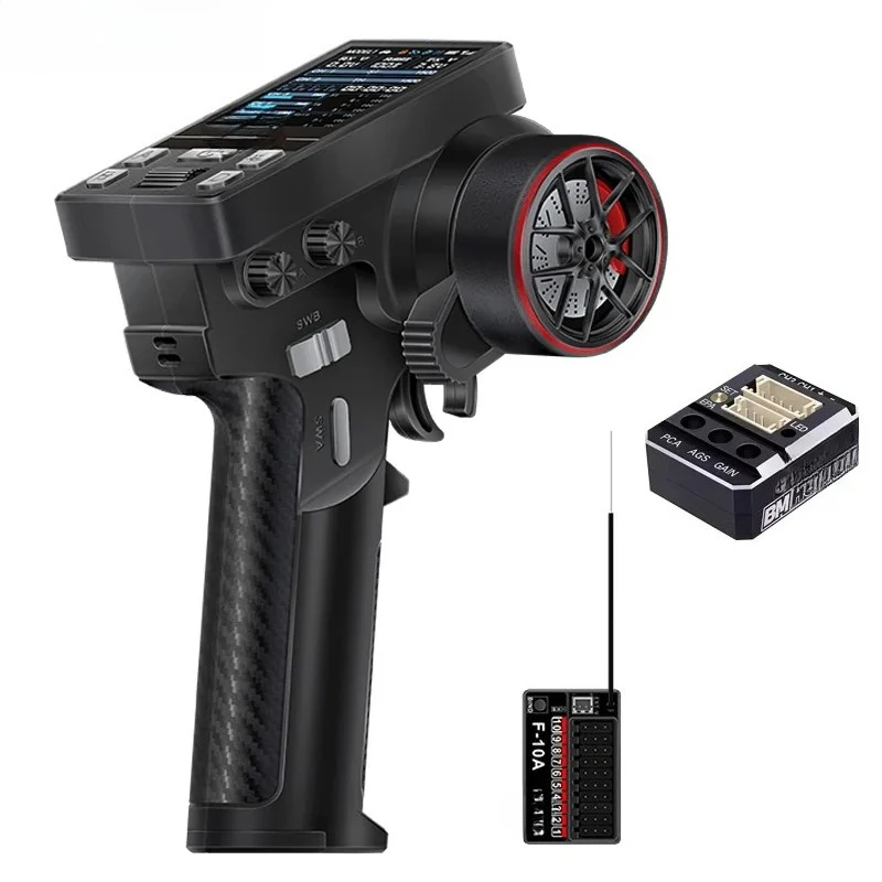 Hot RC CT-10B 10 Channel Color Screen Remote Control 2.4G Radio Transmitter For Climbing Drift Vehicle RC Model Car Boat Tank