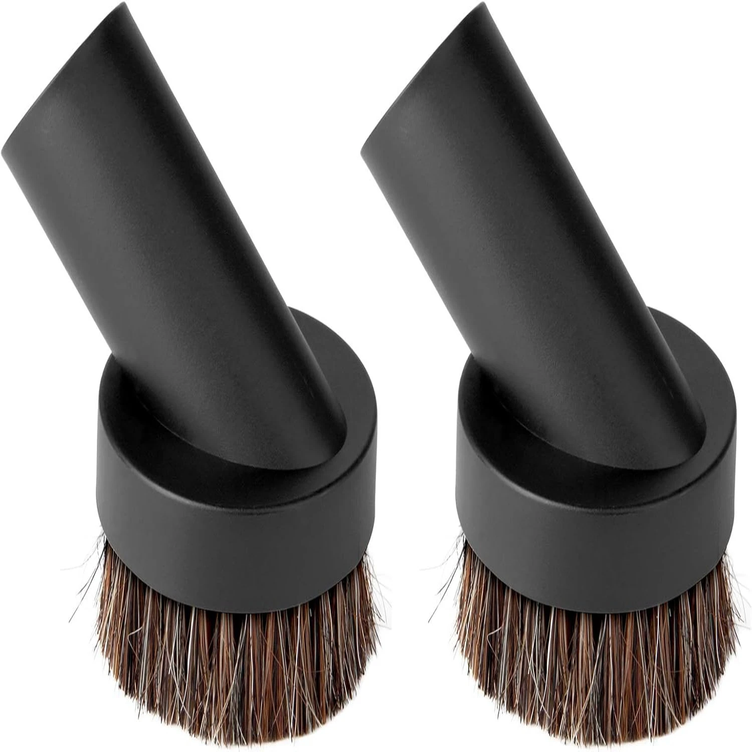 2Pcs Soft Bristle Vacuum Brush Round Brush Vacuum Attachment  Vacuum Dust Brush for Most Vacuum Cleaners Accessories