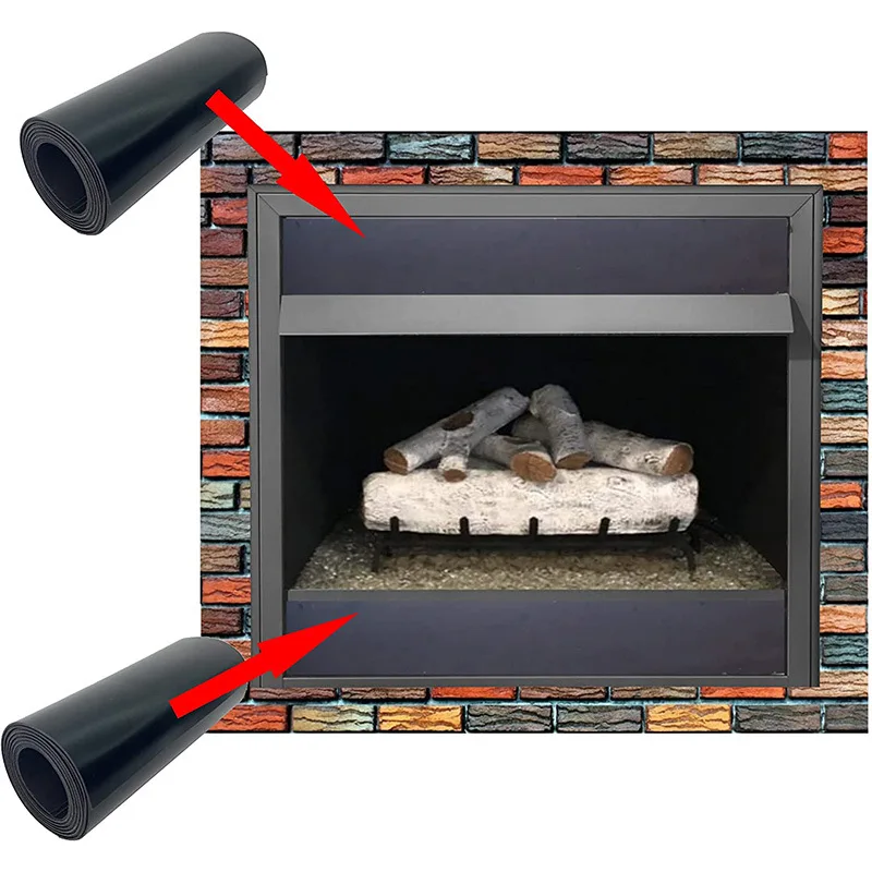 

Magnetic Fireplace Windproof Plug Indoor Chimney Windshield Ventilation Cover Prevent Heat Loss Magnet Fireplace Screen