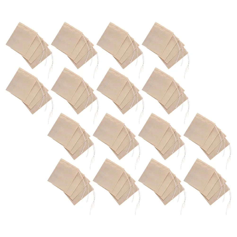 

200pcs Filter Paper Set Empty Tea Bags for Loose Leaf Disposable Drawstring Tea Sachets Herbal Coffee Strainers Spices Brewing