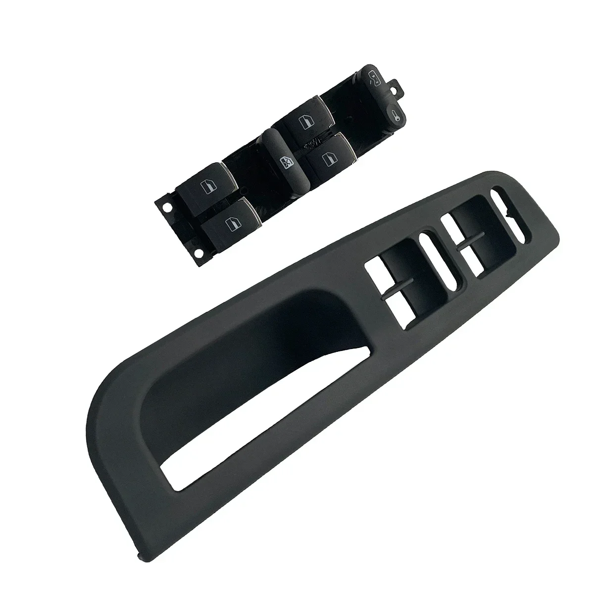 

GEFENSI 1/3PCS Power Window Switch Chrome Button Plastic Panel Frame For VW Jetta MK4 Golf GTI 4 Bora Passat B5 Seat Leon 2 Tole