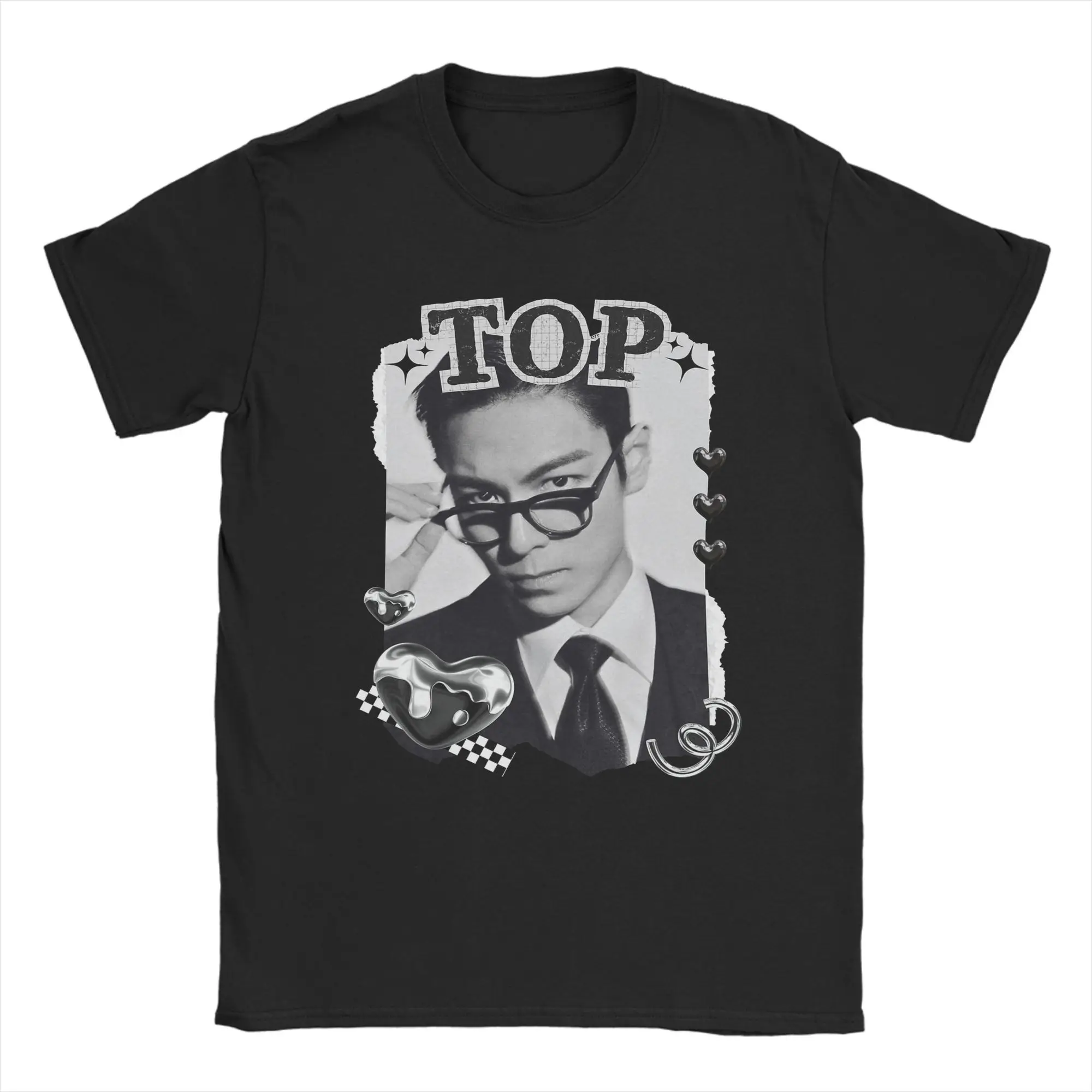 

TOP Choi Seung hyun Cotton T Shirt For Men's Summer Vintage T Shirts O-Neck Hippie Tees Plus Size Hot Sale Tops