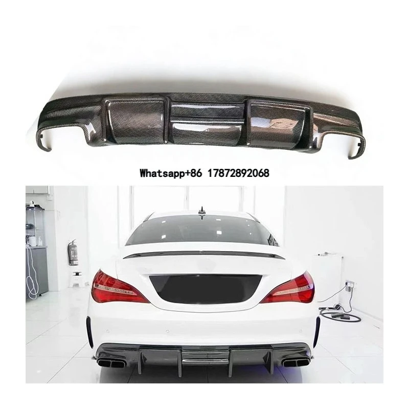 

For CLA W117 CLA45 2016-2019 Carbon Fiber FD Type Rear Diffuser Rear Lip