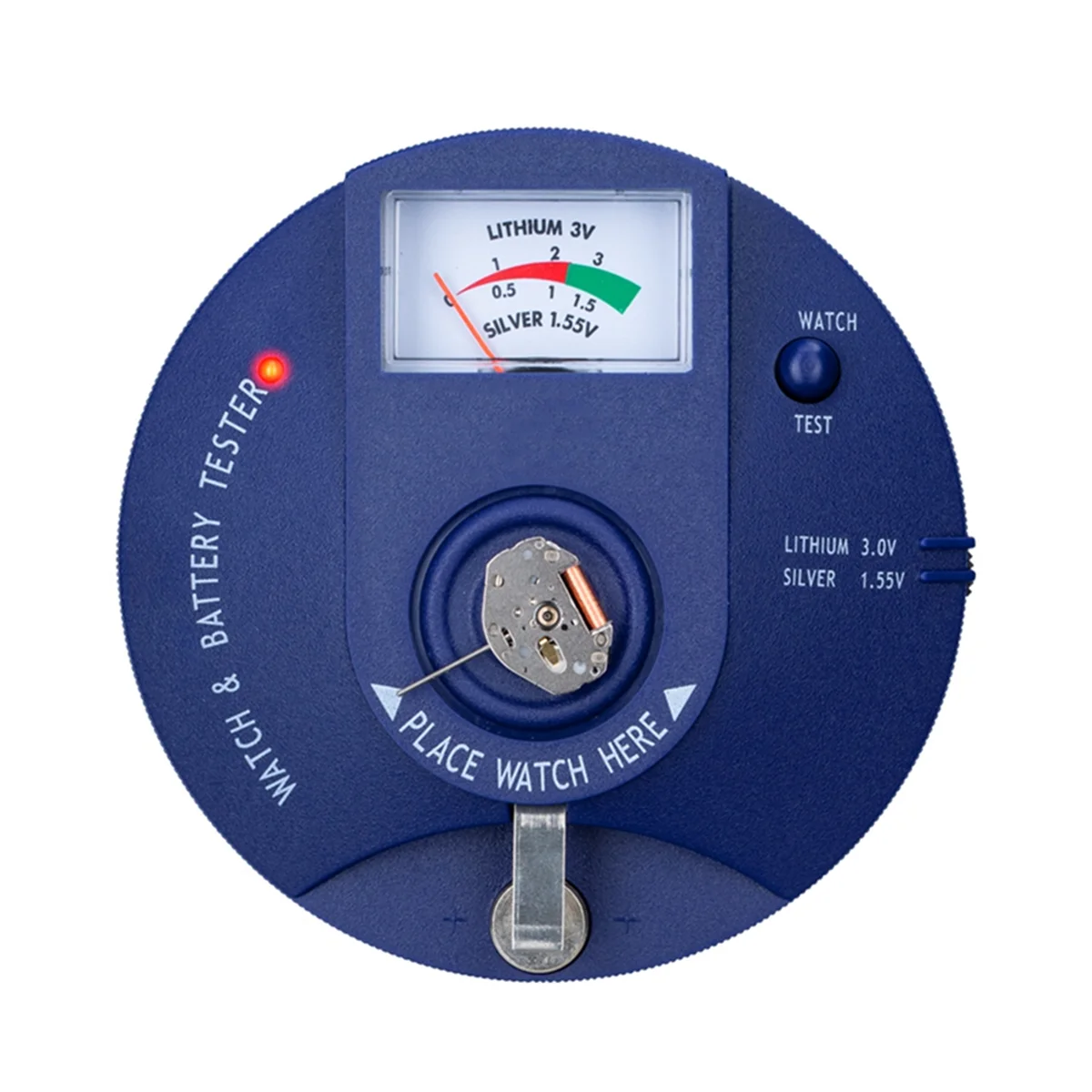 Quartz Movement Tester ,Circular Type Watch Battery Pulse Tester and 1.5V 3V Button Cell Battery Analyzer