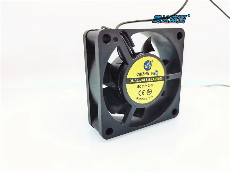 Imagem -05 - Ventilador Central ac 6020 ce Bola Dupla 24v 36v 48v 110v 220v 230v 6cm