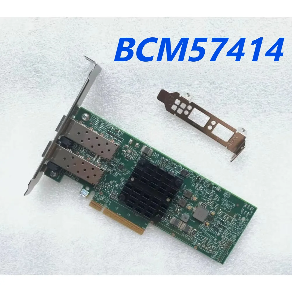 10G 25G Dual Port SFP+ Optical NIC, BCM57414 RDMA Ethernet Network Adapter, PCIe x8 Low Profile Server Card