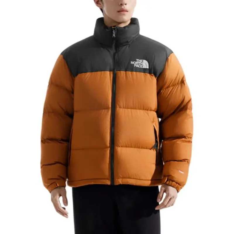 THE NORTH FACE Nuptse FW25 ICON Urban Outdoor Series 700 Fluffy Warm Loose Stand-up Jacket Men's Reddish-Brown NF0A3C8D-C79