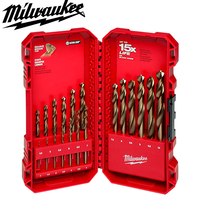 Milwaukee 48-89-2530 RED HELIX Cobalt Metric Drill Bit Set 19PCS High Performance Break Resistant Metal Drill Bits