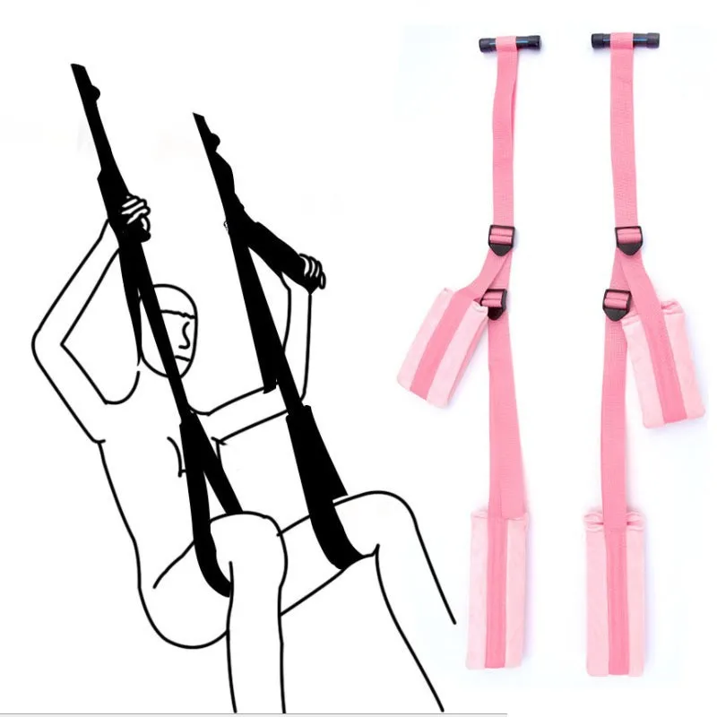 Adults Sex Game Sex Toys BDSM Door Sex Swing Chair Couple Adjustable Shoulder Strap Seat Hanging Adult Swing Sexual Stimulation