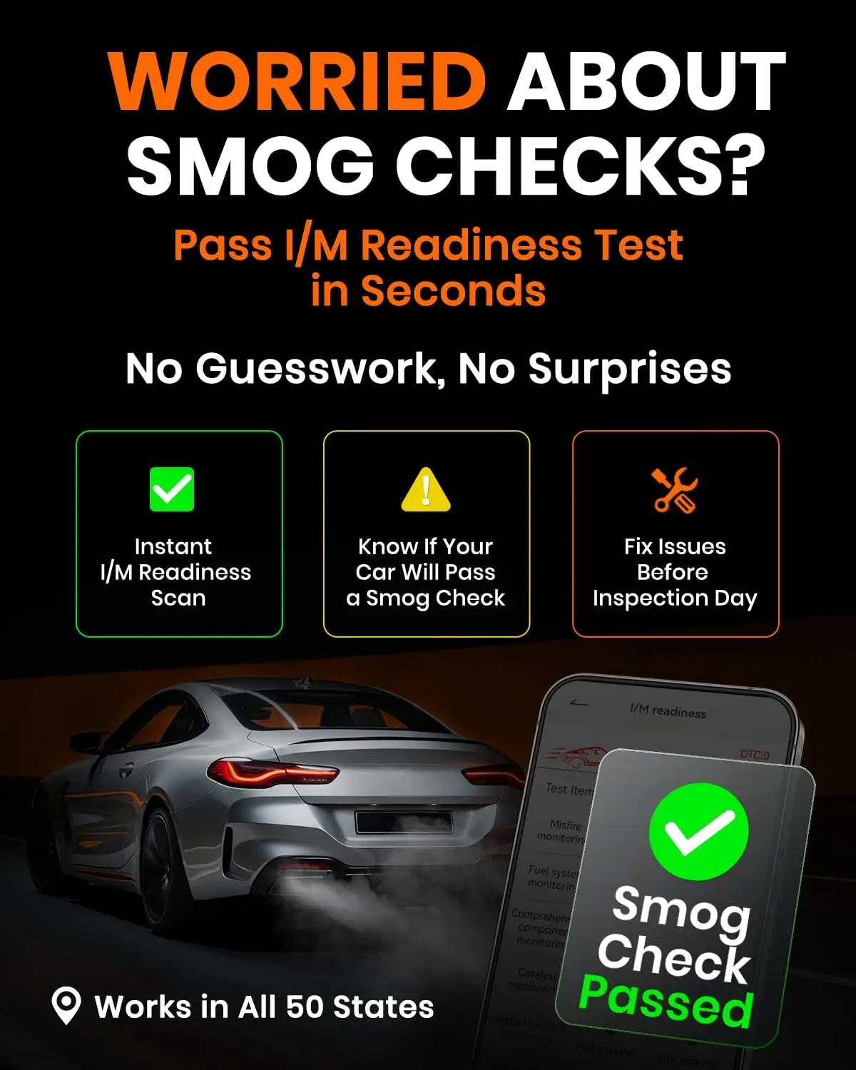 الماسح الضوئي BD310 Obd2 مع اختبار البطارية، تحليل الرحلات، بلوتوث لنظام Android وiPhone - يعمل مع جميع المركبات في عام 1996+ #5