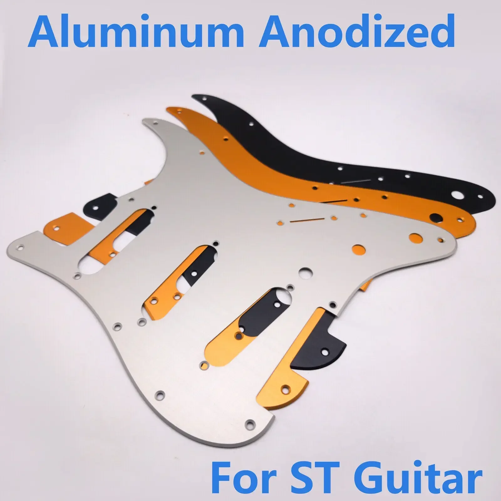 ST SSS Pickguard Aluminum for Single Coil St USA 11-Hole Electric Guitars Replacement Parts