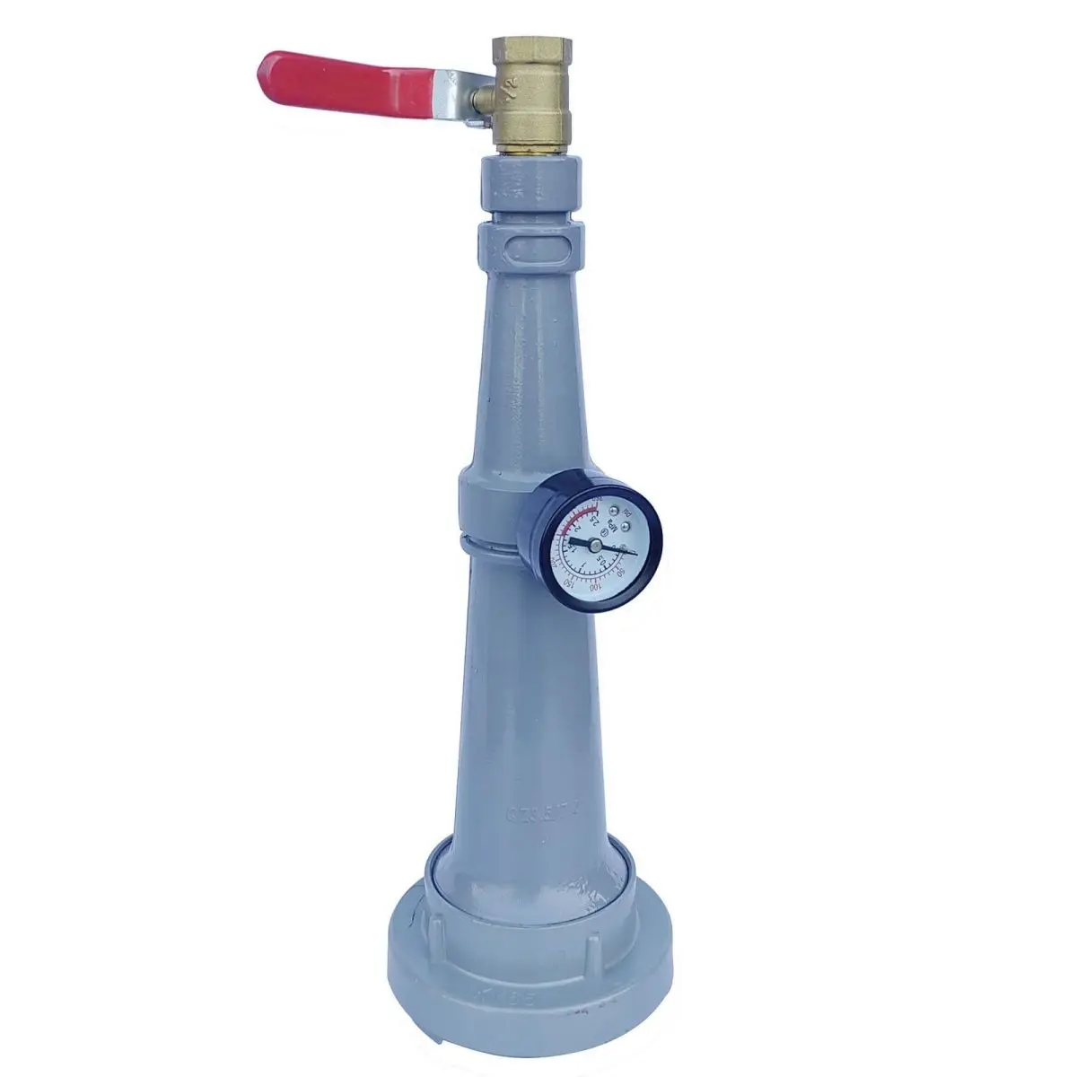 Water gun for measuring water pressure, switch with water pressure gauge, water gun nozzle for testing water pressure