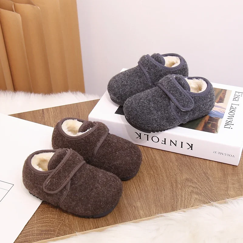 

Children Cotton Shoes for Girls 2025 Winter New Fashion Korean Style Soft Bottom Anti-slippery Versatile Princess Casual Shoes