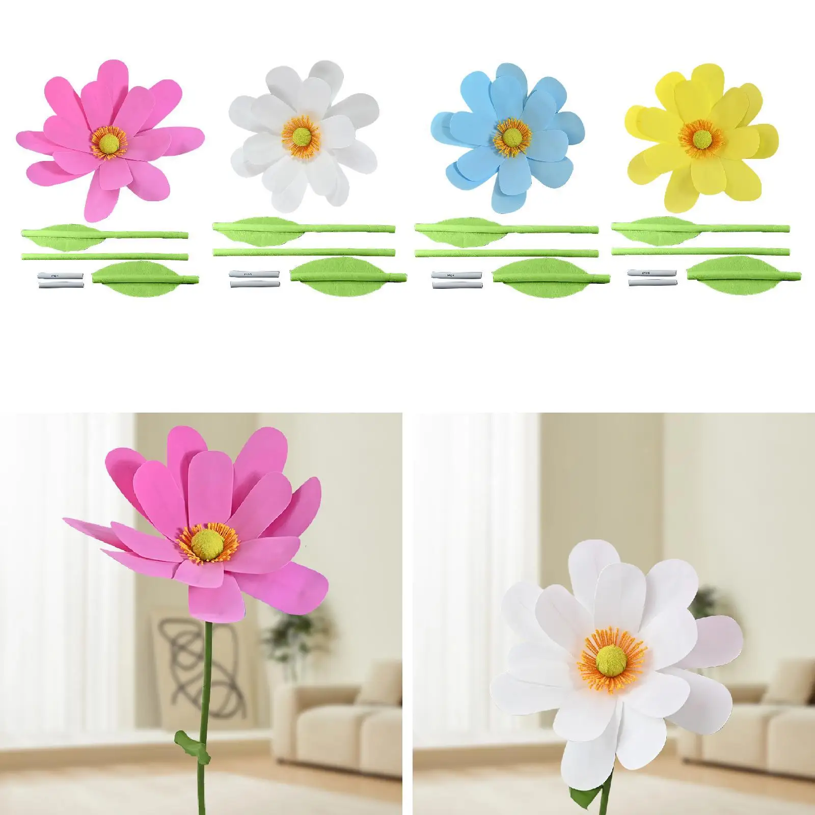 

70 см большой пенопластовый искусственный цветок украшения многофункциональный стильный