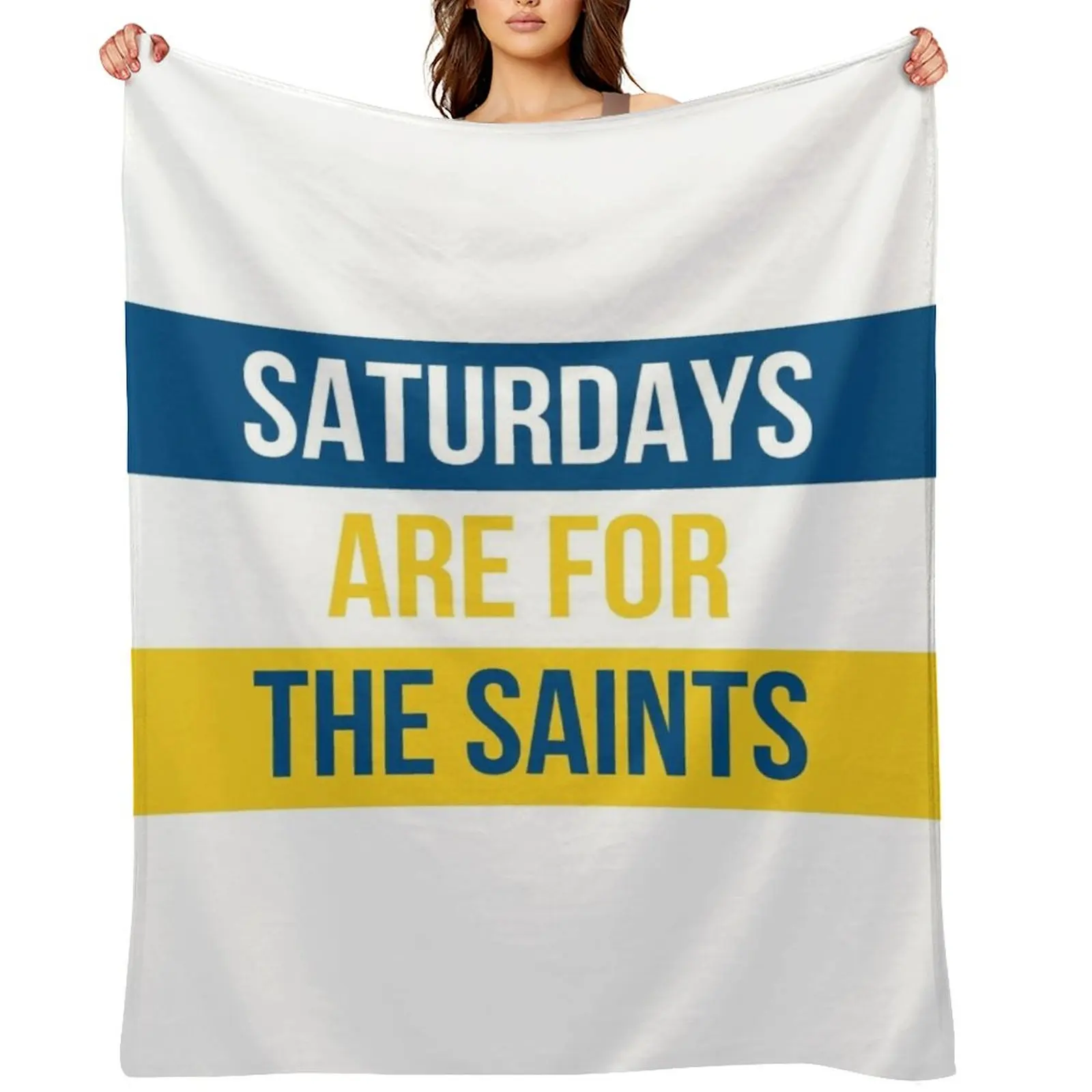 

Saturdays are for the Saints - Siena Heights University Throw Blanket Designers warm winter Beach Large Blankets