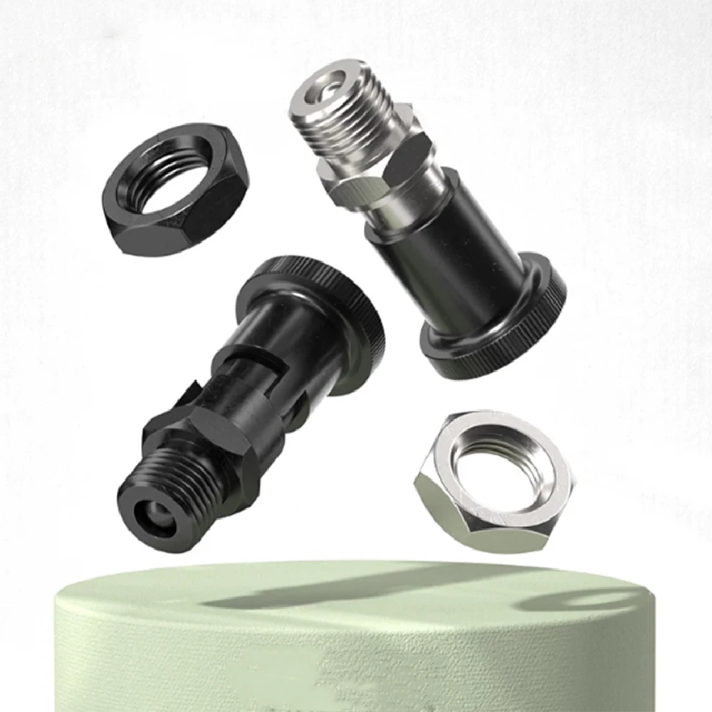 M12 M16 Short Type Knob Plunger Spring Index Plunger Stainless Steel/Carbon Steel Thread Retractable Plunger Positioning Pin
