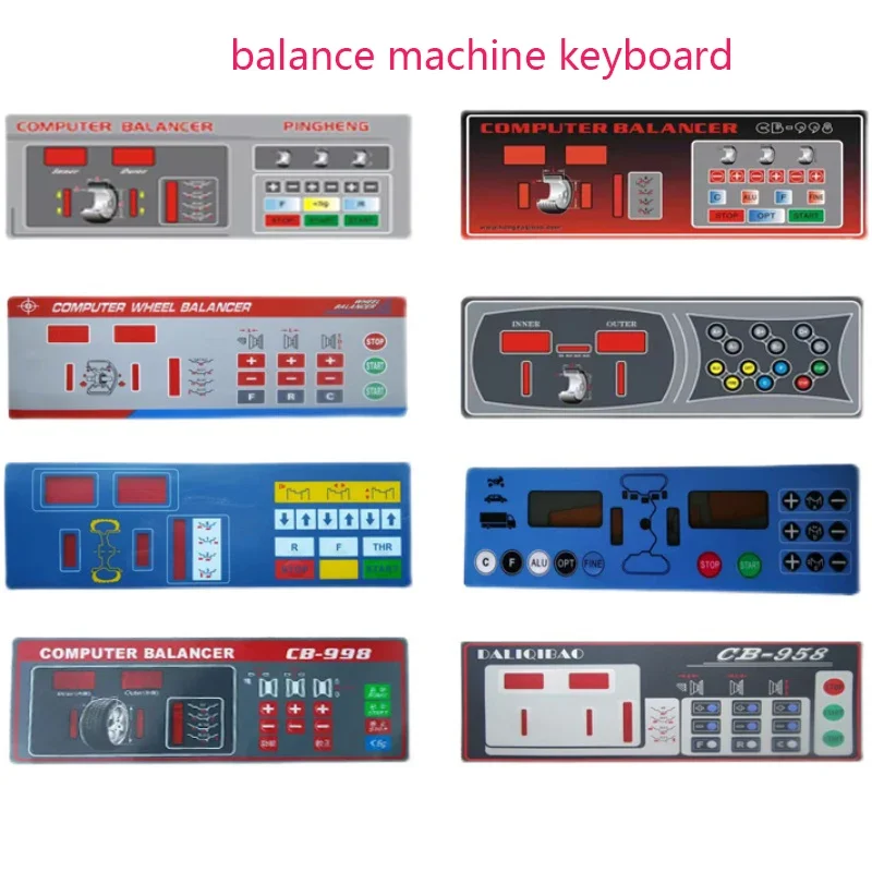 Various Models Of Tire Balancing Machine Key Board Dynamic Balancing Instrument Touch Switch Control Panel Display