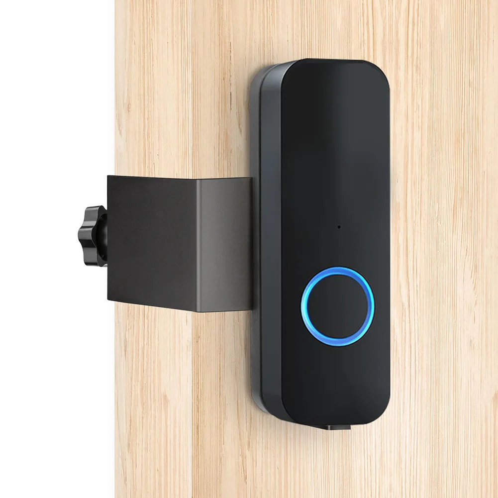 

Крепление для дверного звонка без повреждений, простая установка, кронштейн для дверного звонка 13,5*6*5 см, монтаж без сверления, не мешает работе