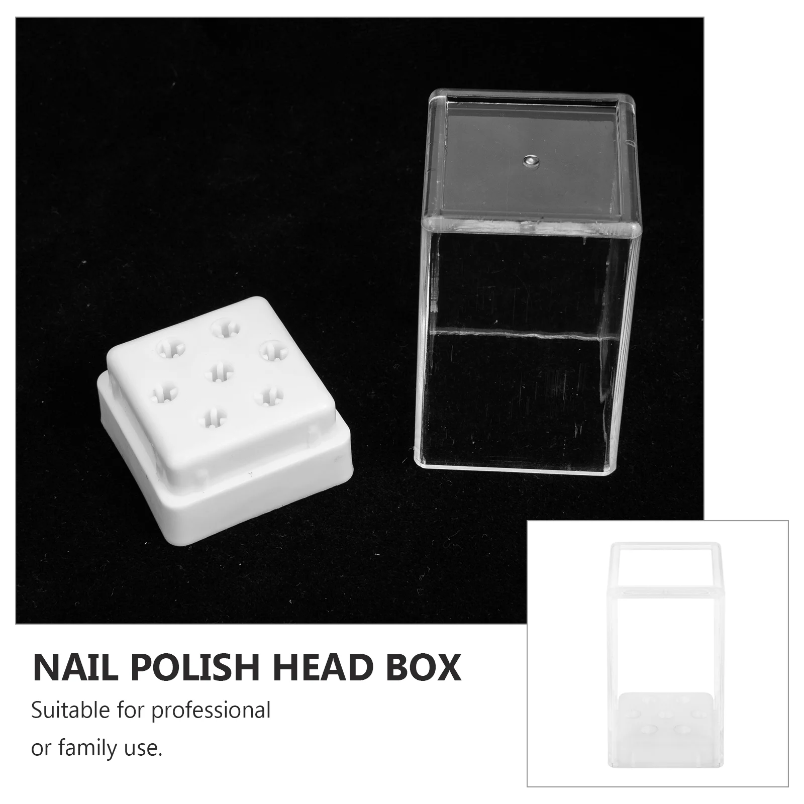 3-delige organisator Slijpkopopslag Miss Zonnebrilhouder Gereedschap Plastic Pp Nagelbits