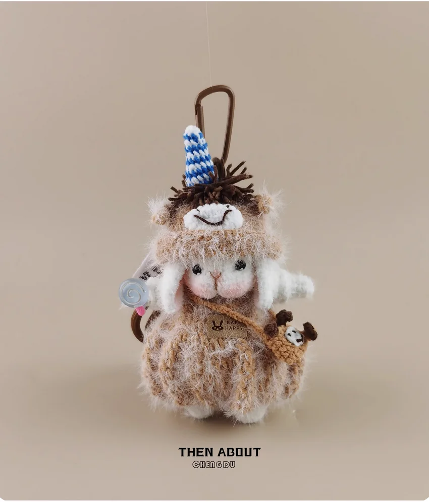 Cute zodiac horse candy rabbit doll bag pendant pendant backpack pendant high sense gift.
