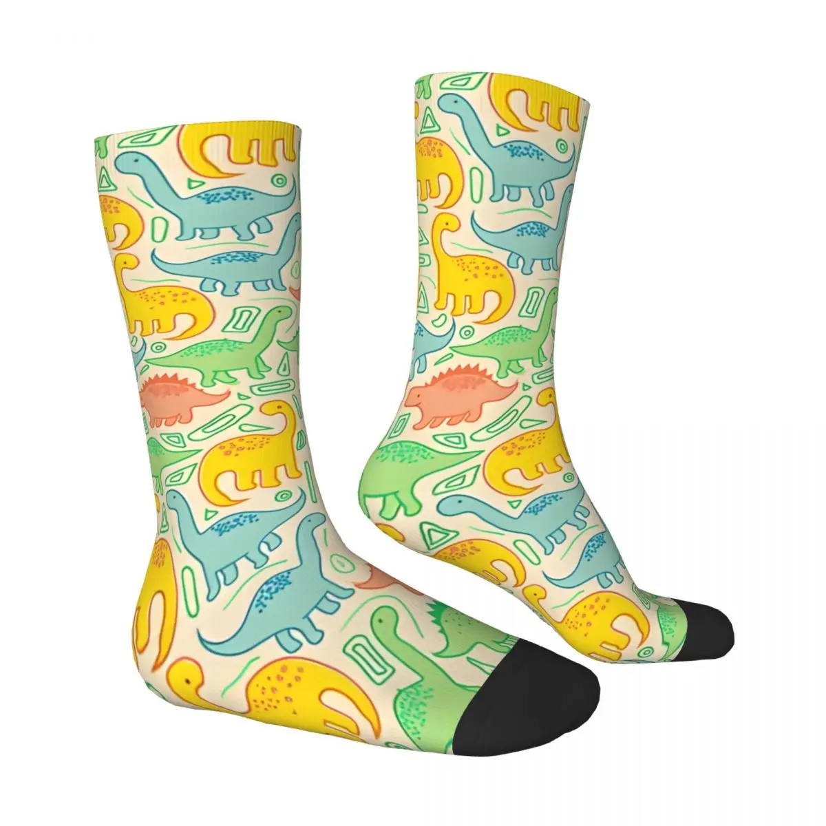 Dinosaur Party Unisex Winter Socks Outdoor Happy Socks street style Crazy Sock