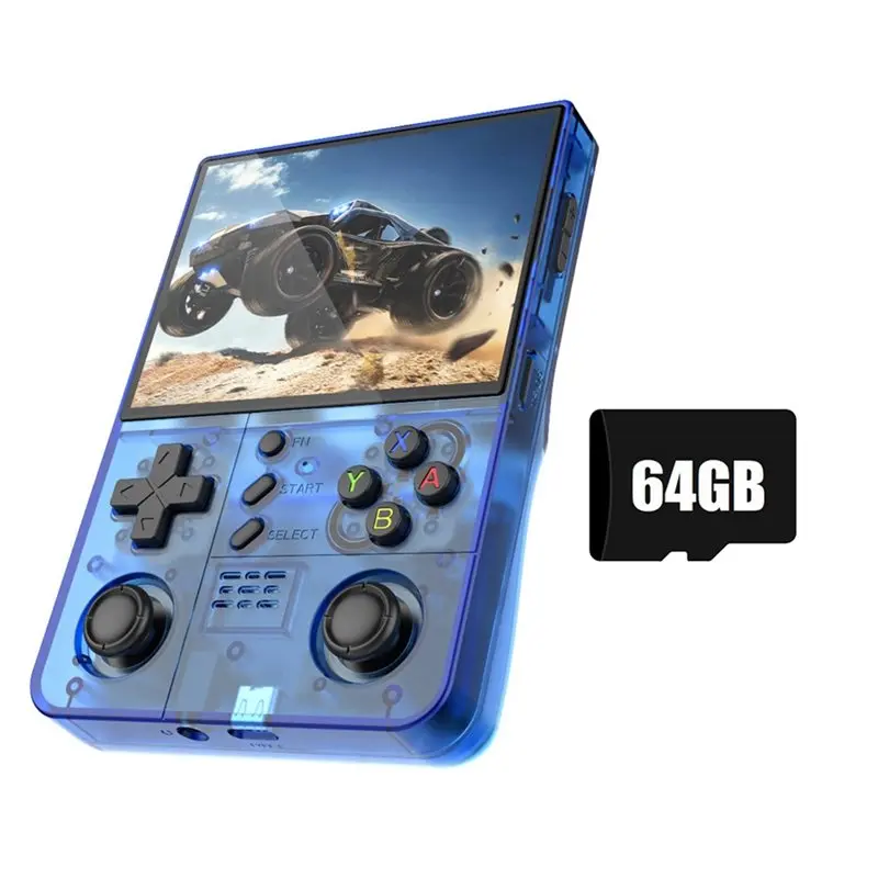 

FULL-R40XX Promax Video Game Console 4.2Inch Screen 64G Storage Built-In Wifi Game Player Supports 30+ Emulators 18000 Classic G