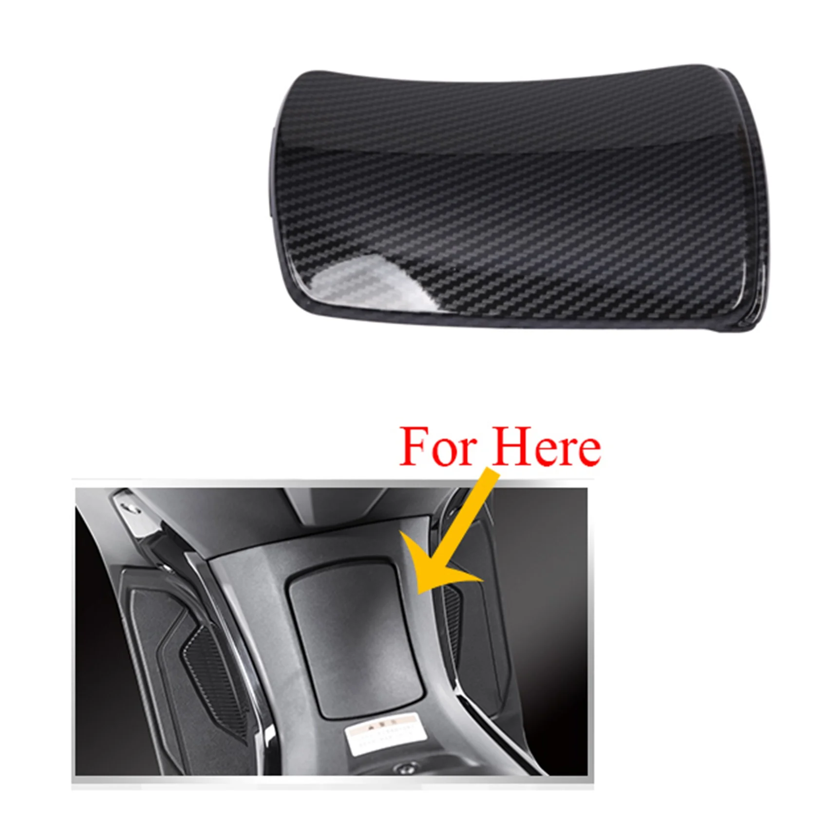 for YAMAHA Nmax 155 2020 Carbon Fiber Oil Fuel Tank Sticker Oil Fuel Cap Cover Trim Motorcycle