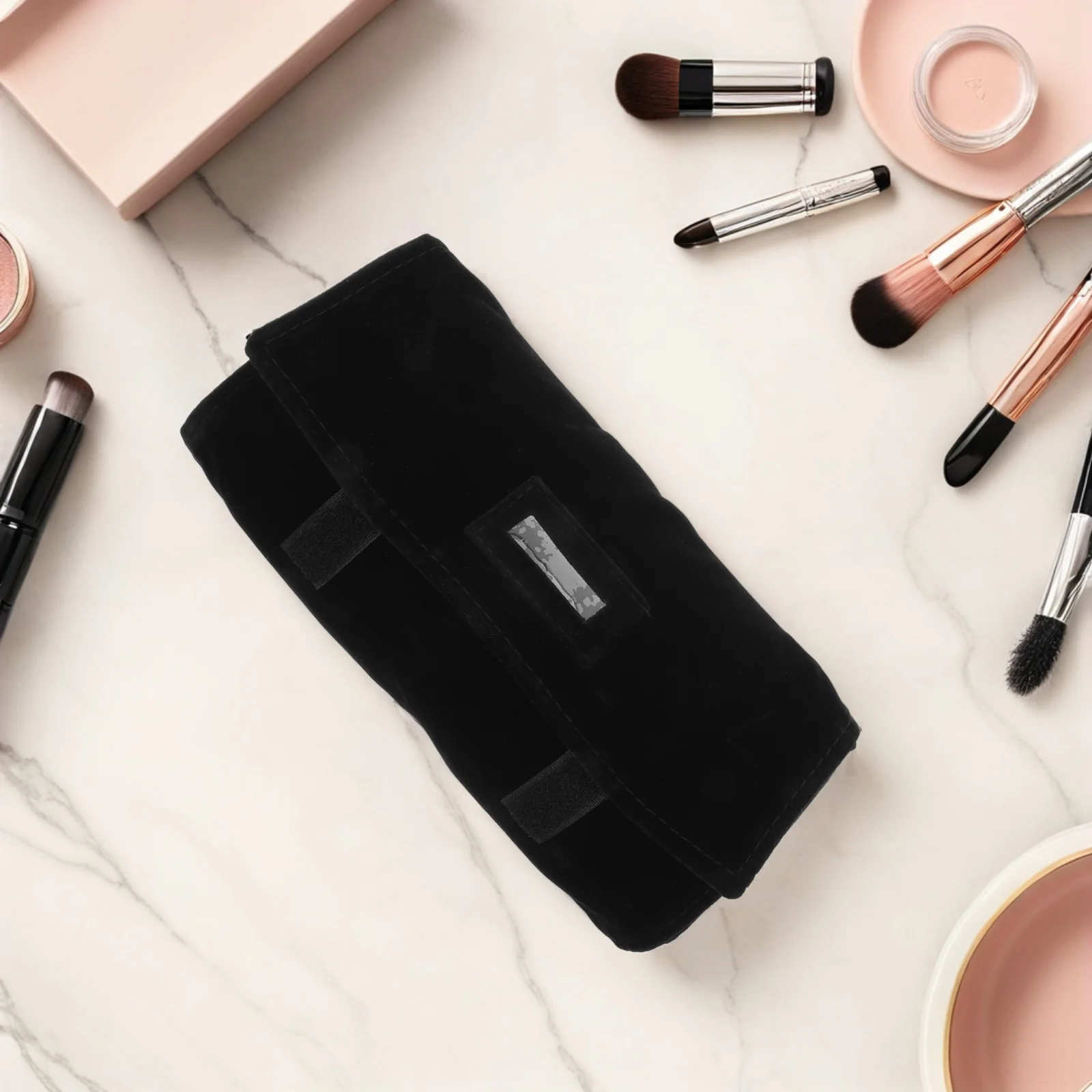 منظم حقيبة السفر للمجوهرات، لفة حماية ناعمة، تخطيط متعدد الشبكة للإكسسوارات والقلائد والخواتم والأقراط والساعات المحمولة #2