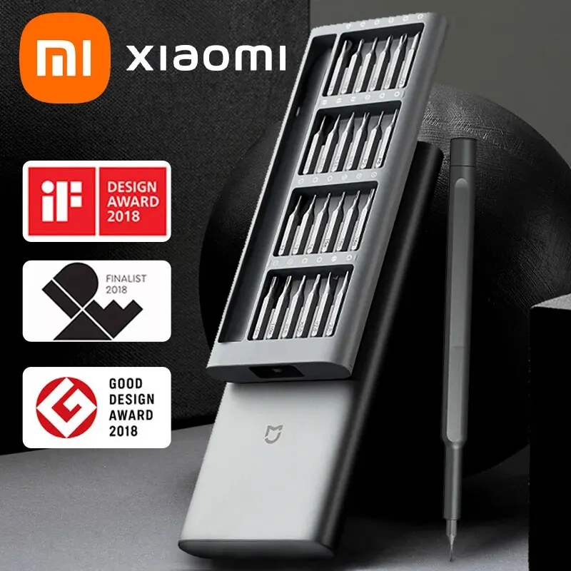 Xiaomi-Mijia Precision Screwdriver Set, Cabeça de Parafuso, Ferramenta Manual, Equipamento Multifunções, Telefone, Reparação PC, Original, Novo, 24pcs