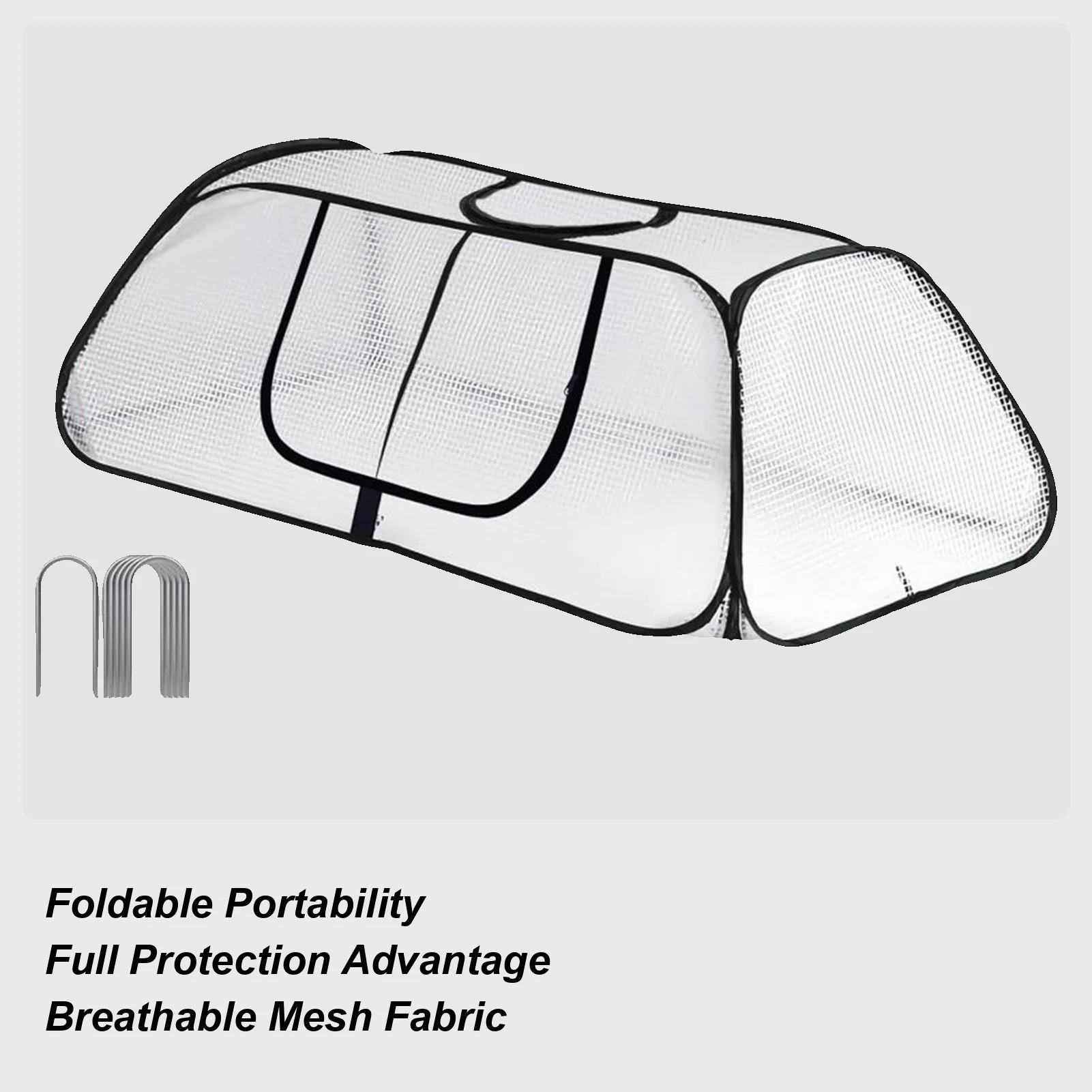 

Frost Cover For Garden Beds Breathable Mesh Planter Accessories With Zipper Plant Frost Protection Covers For Outdoor Winter