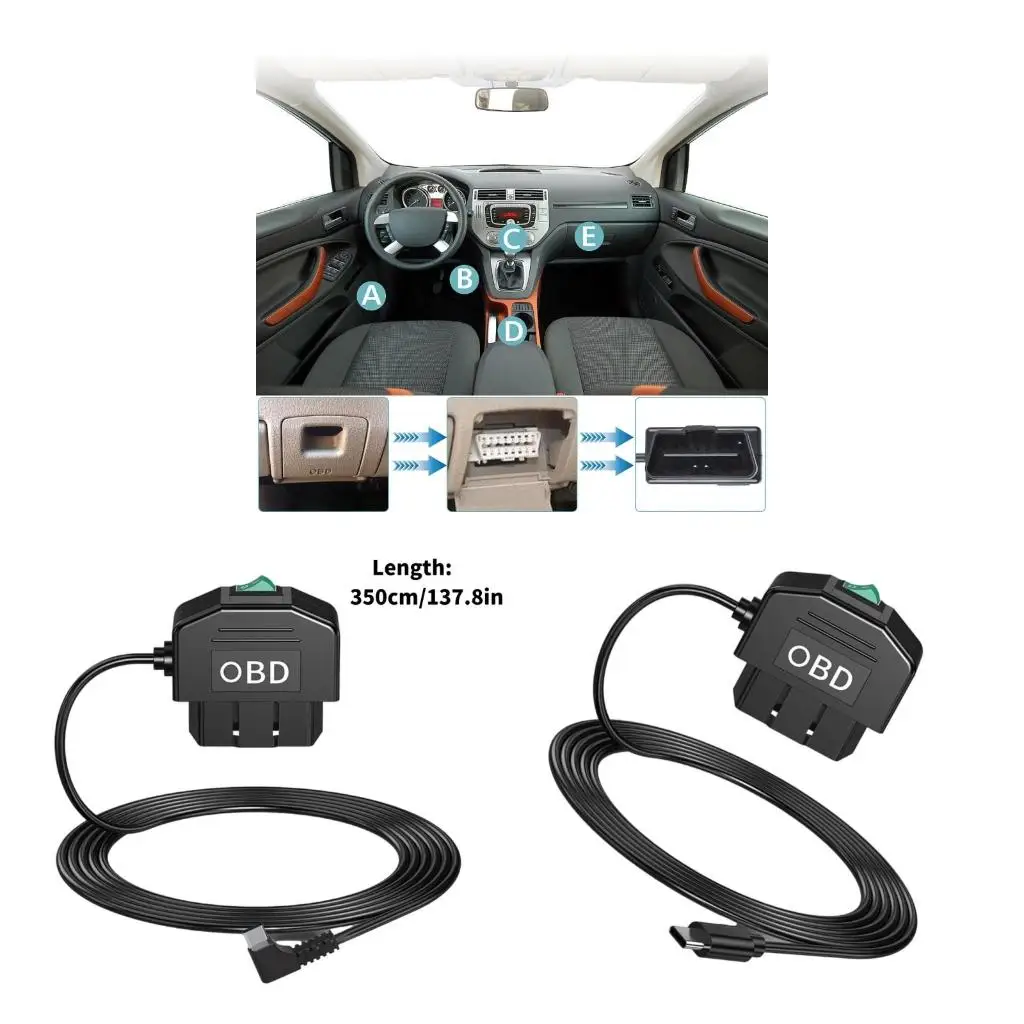 

Двойной режим кабель автомобильного регистратора obd с интеллектуальными наблюдениями за парковкой и защитой напряжения Высокая