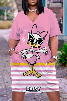 Disney Sukienki Plus Size Xxxl Eleganckie Sukienki Dla Kobiet na Imprezę Elegancka Sukienka 5xl Duży Rozmiar Odzież Damska Szyk 2022